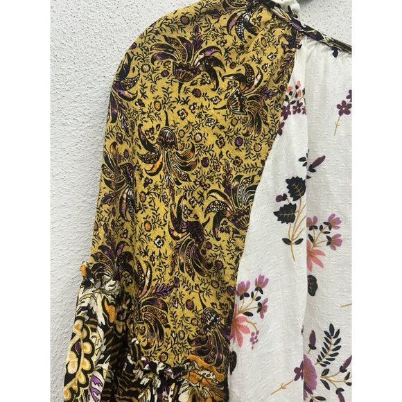 Jane and Delancey Women's Floral Blouse Top Size XL Multicolor Boho Paisley - Picture 4 of 8